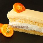 Topfenschnitte mit Orangenschaum